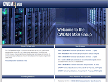 Tablet Screenshot of cwdm4-msa.org